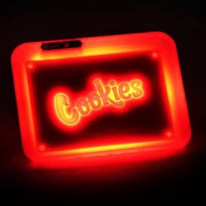 Cookies glow tray red