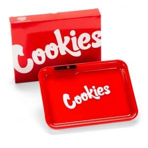 Cookies glow tray red