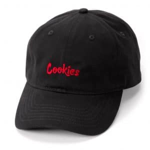 cookies thin mint dad hat black and red