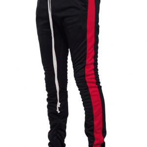 EPTM Track Pants Black Red Side view
