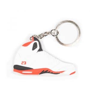 Jordan retro 5 fire red keychain