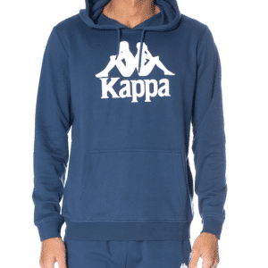 kappa authentic zimm hoodie dark navy white front