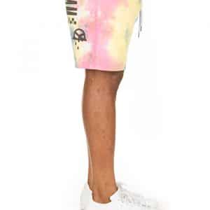 Ice Cream Melt Shorts Tie Dye Right Leg