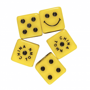 Chinatown Market Smiley DIce Set With Case