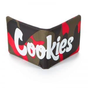 Cookies Nylon BIfold Wallet Red Camo