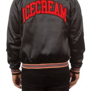 Ice Cream College Jacket Black Back
