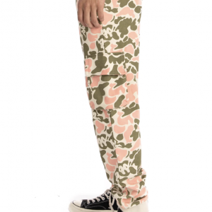 Kappa Authentic Pakot Pants Olive Pink Leg