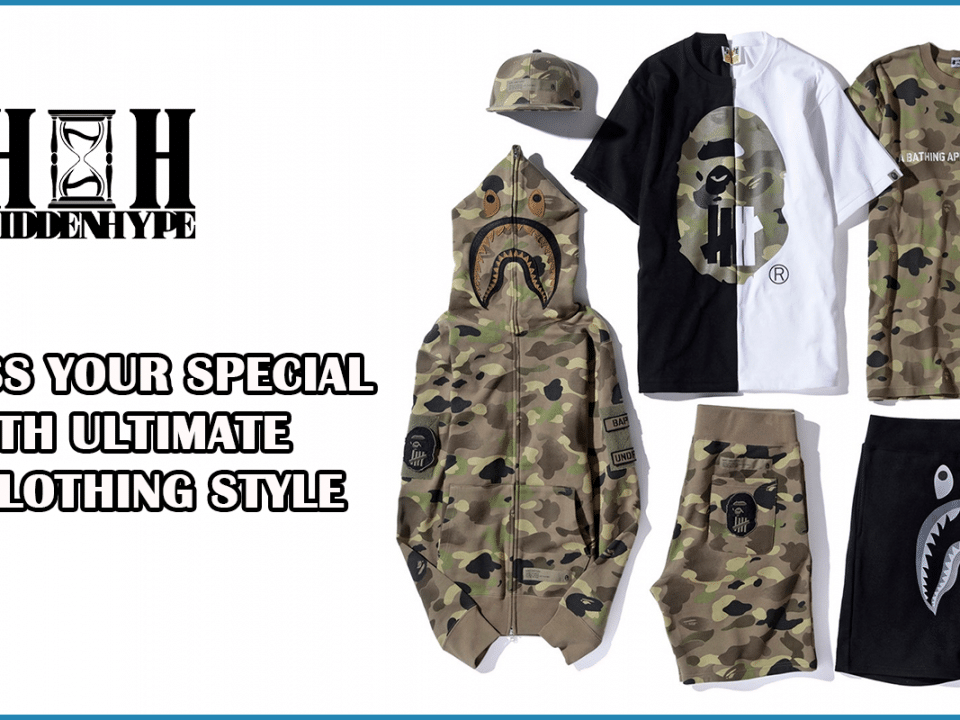 Impress your special someone with the ultimate Bape clothing style