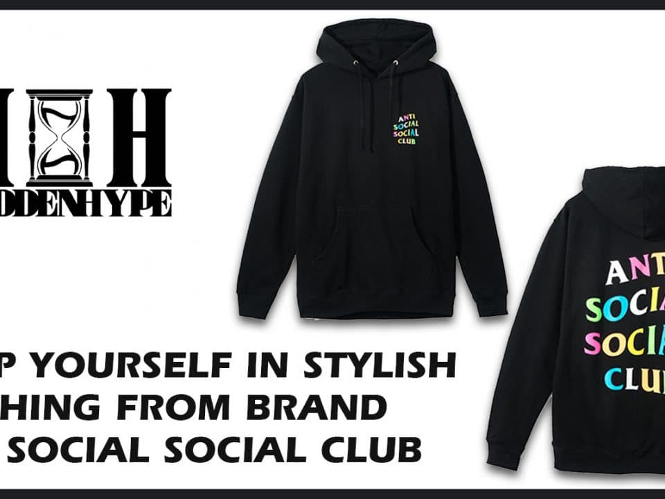 Wrap yourself in stylish clothing from brand anti social social club.