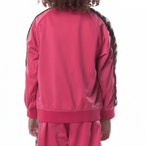 Kids Kappa Banda Anniston Jacket Pink Black Back