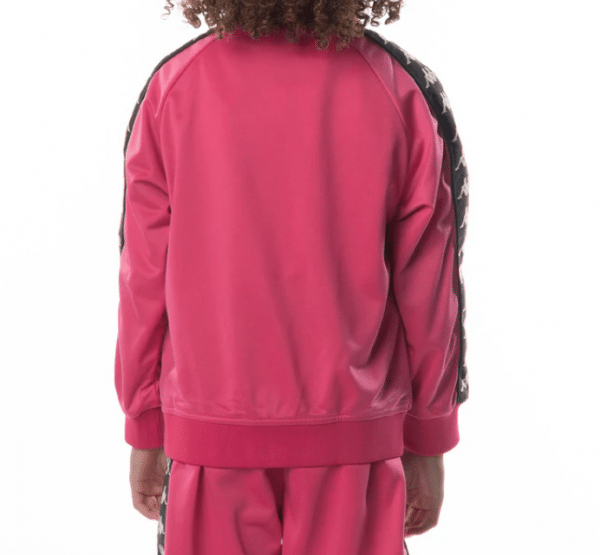 Kids Kappa Banda Anniston Jacket Pink Black Back