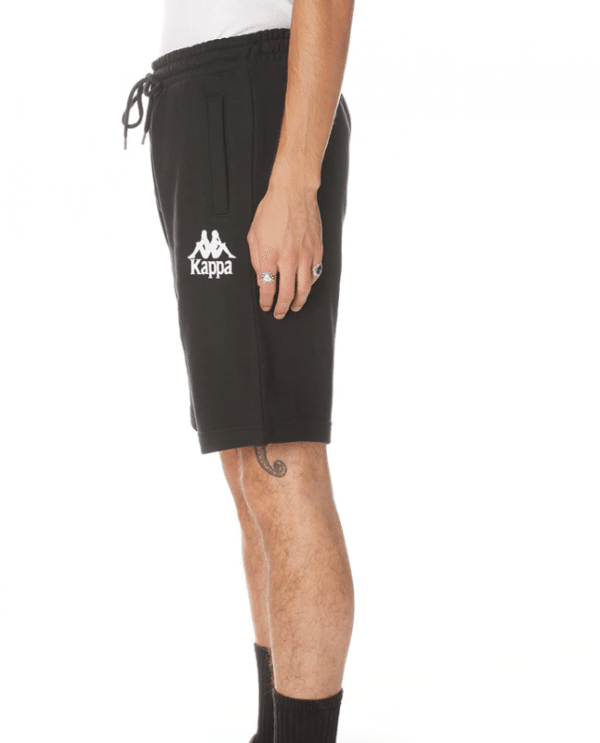 Kappa Authentic Uppsala Shorts Black White Side