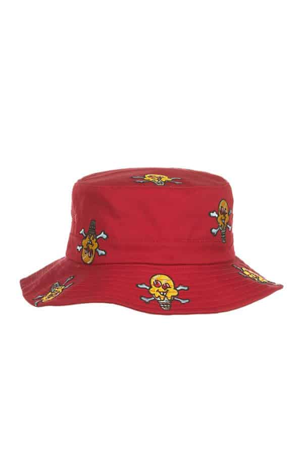 Ice Cream Lavish Bucket Hat Red Back