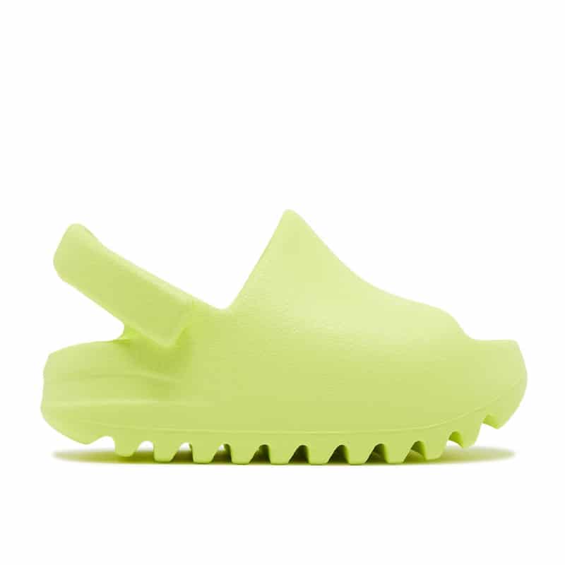 Adidas Yeezy Slides Kids "Green Glow"
