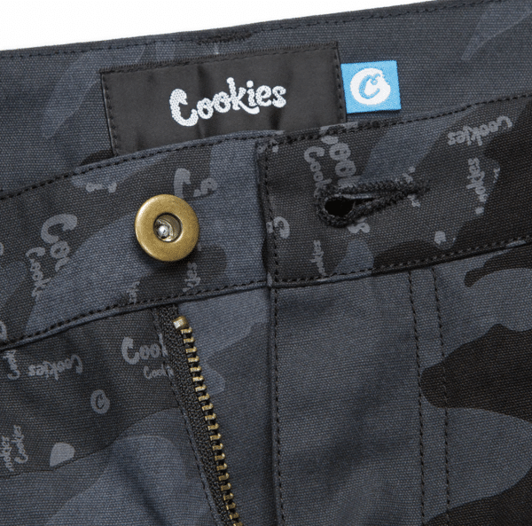 Cookies Across The Board Canvas Camo Pants Close Up