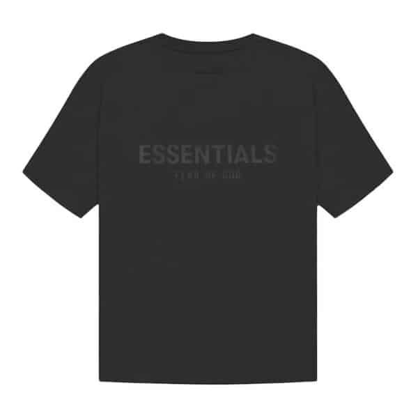 Essentials Back Logo Tee SS21 Black/Stretch Limo Back
