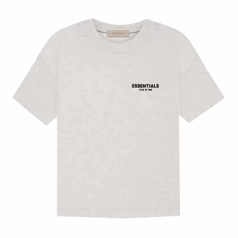 Essentials Tee FW22 Light Oatmeal Front