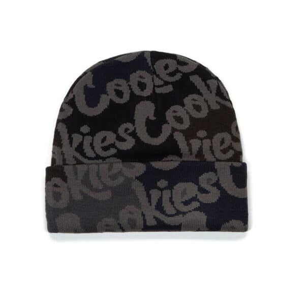 Cookies Continental Knit Beanie Black Back