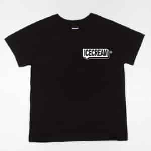 Kids Ice Cream Chase SS Tee FA23 Black Front