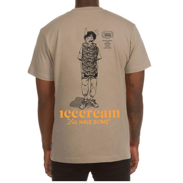 Ice Cream The Collector SS Tee chinchilla back