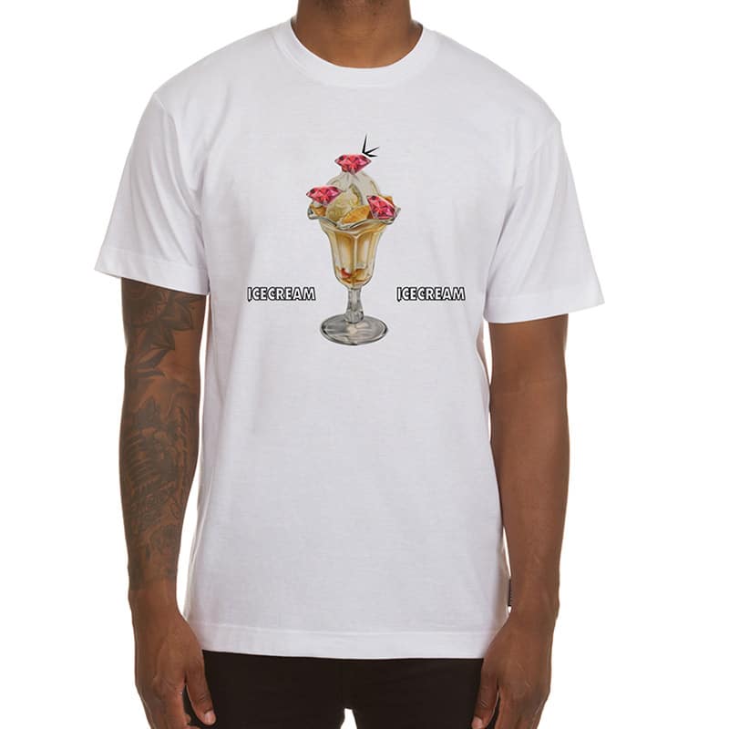 Ice Cream Stagger SS Tee White