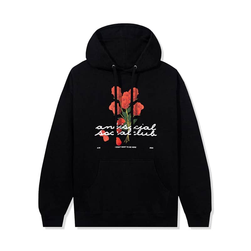 Anti Social Social Club Don't Worry About Me Hoodie Black Front