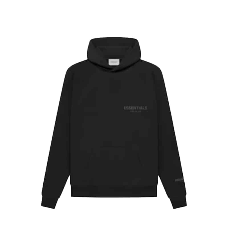 Essentials Core Collection Pullover Hoodie SS22 Stretch Limo Black