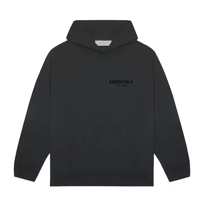 Essentials Pullover Hoodie FW22 - Black Stretch Limo Front