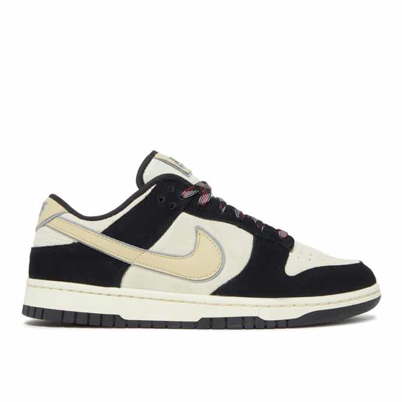 Nike Dunk Low LX "Black Suede Team Gold"