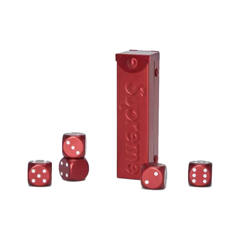 Supreme Aluminum Dice Set Red - With Dice Image