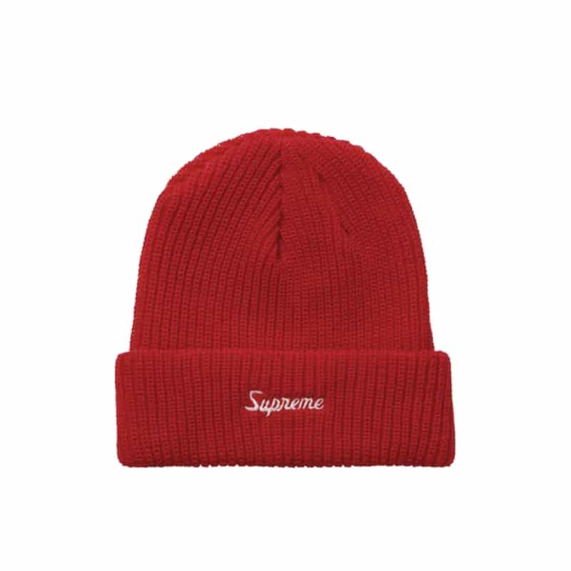 Supreme Loose Gauge Beanie (FW21) - Bright Red