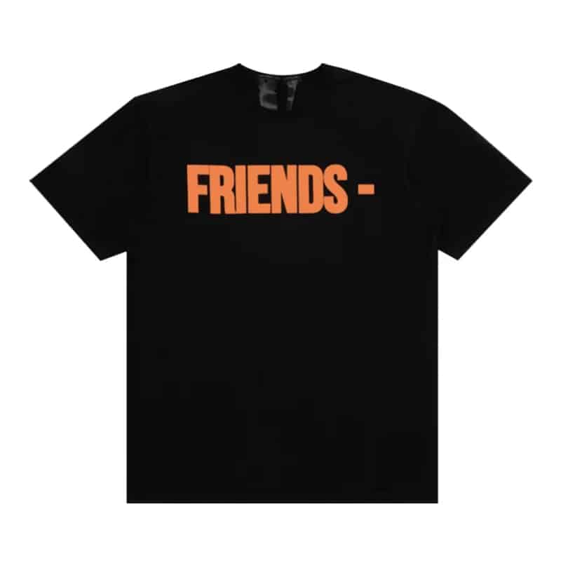 Vlone Orange Friends Tee Black - Front
