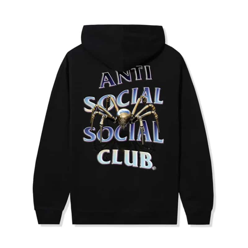 Anti Social Social Club Crawl To Me Hoodie Black - Back