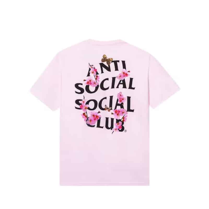 Anti Social Social Club Kkotch Tee Pink - Back
