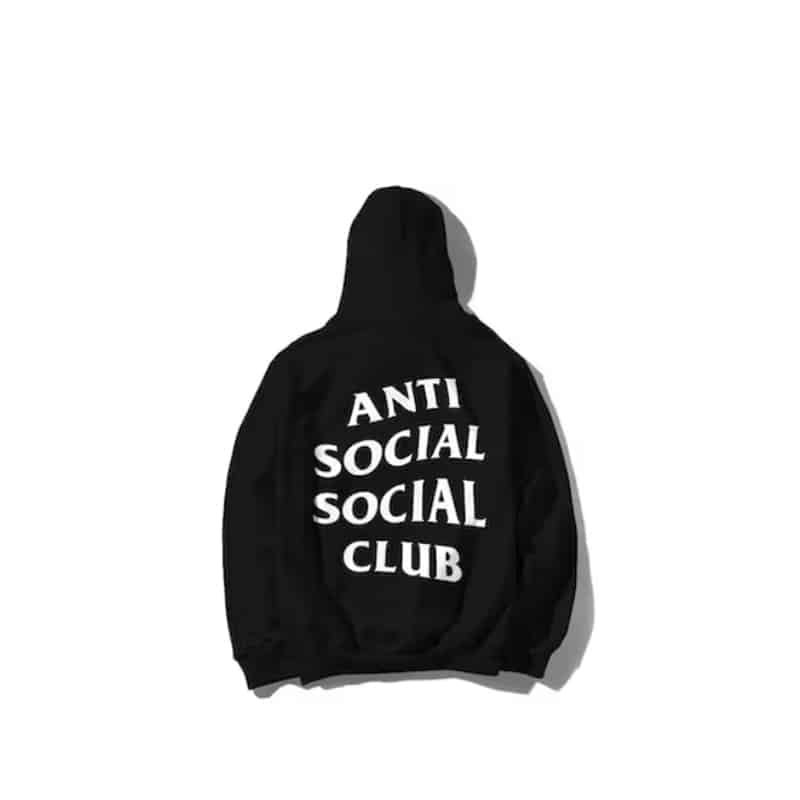 Anti Social Social Club Mind Games Hoodie Black - Back
