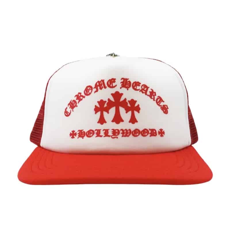 Chrome Hearts King Taco Trucker Hat Red/White - Front