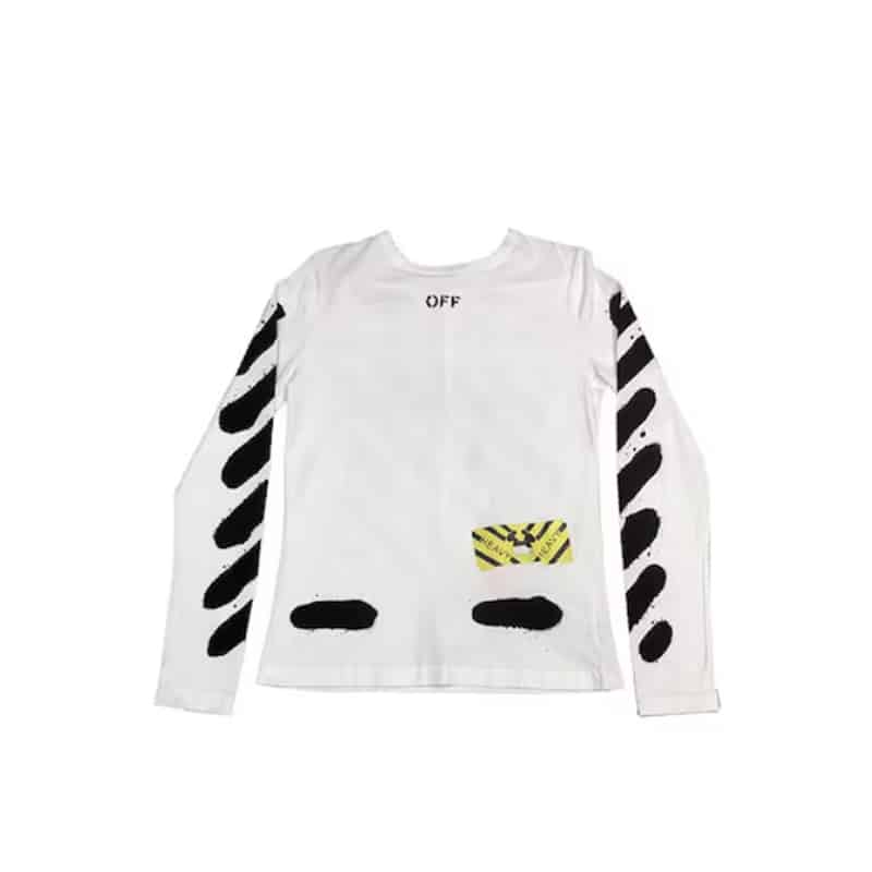 Off White Spray Paint L/S Tee White - Front