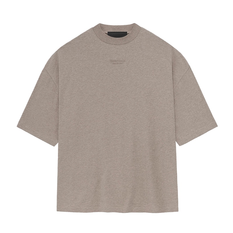 Essentials Small Logo Tee FW23 Core Heather - Front