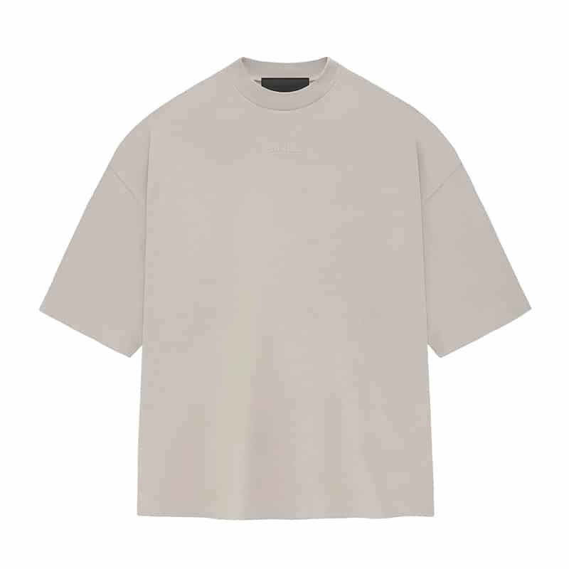 Essentials Small Logo Tee FW23 Silver Cloud - Front