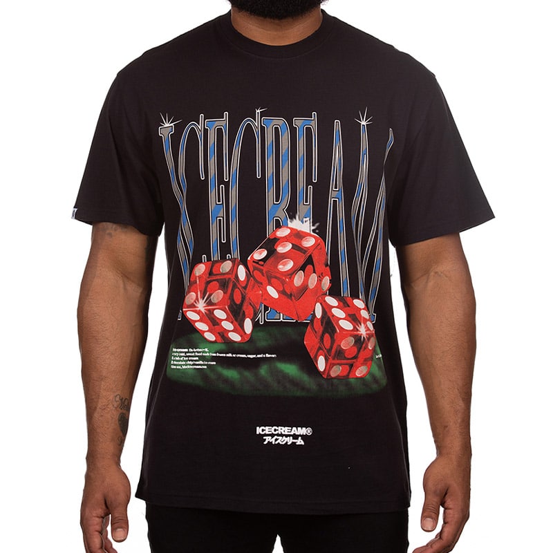 Ice Cream Fear Of A Rich Planet SS OS Tee Black